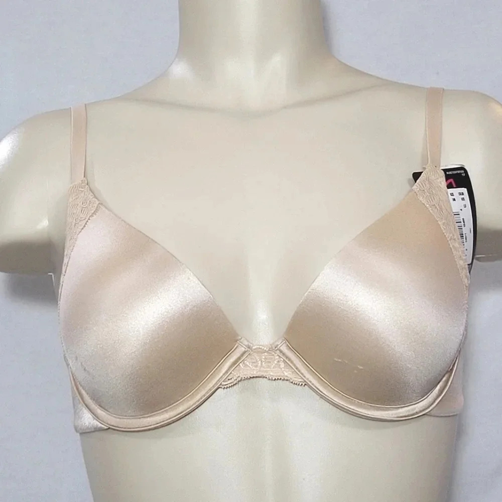 34D Maidenform 9428 Natural Boost Demi UW Bra Nude